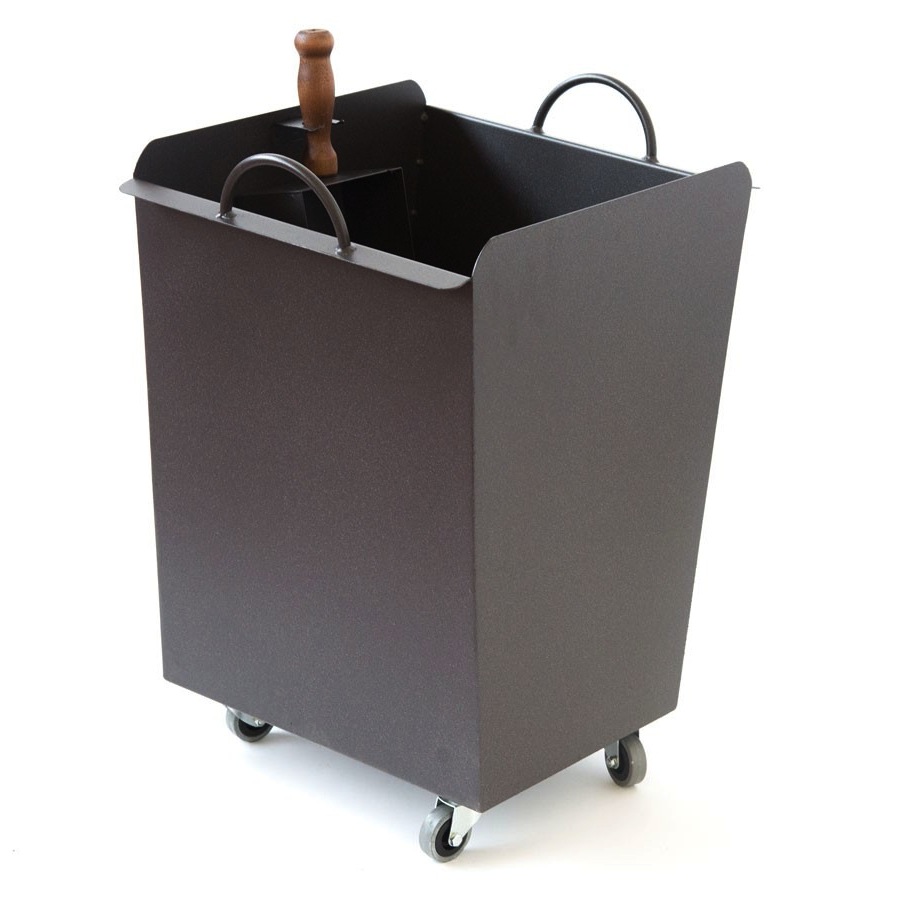 Orework Carrello Per Legna Con Ruote, Marrone, Dimensioni 52x43x33 Cm, Pratico E Resistente Per Il Trasporto Vicino Al Caminetto - 3