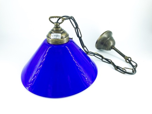 lampadario-ottone-con-vetro-a-cono-blu-arterameferro.JPEG