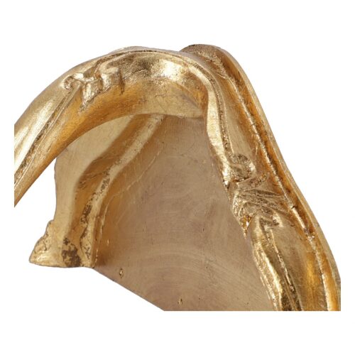 Artissimo Consolle Da Parete Barocco Oro E Nero – Mensola A Specchio 49x13x21 Cm, Made In Italy