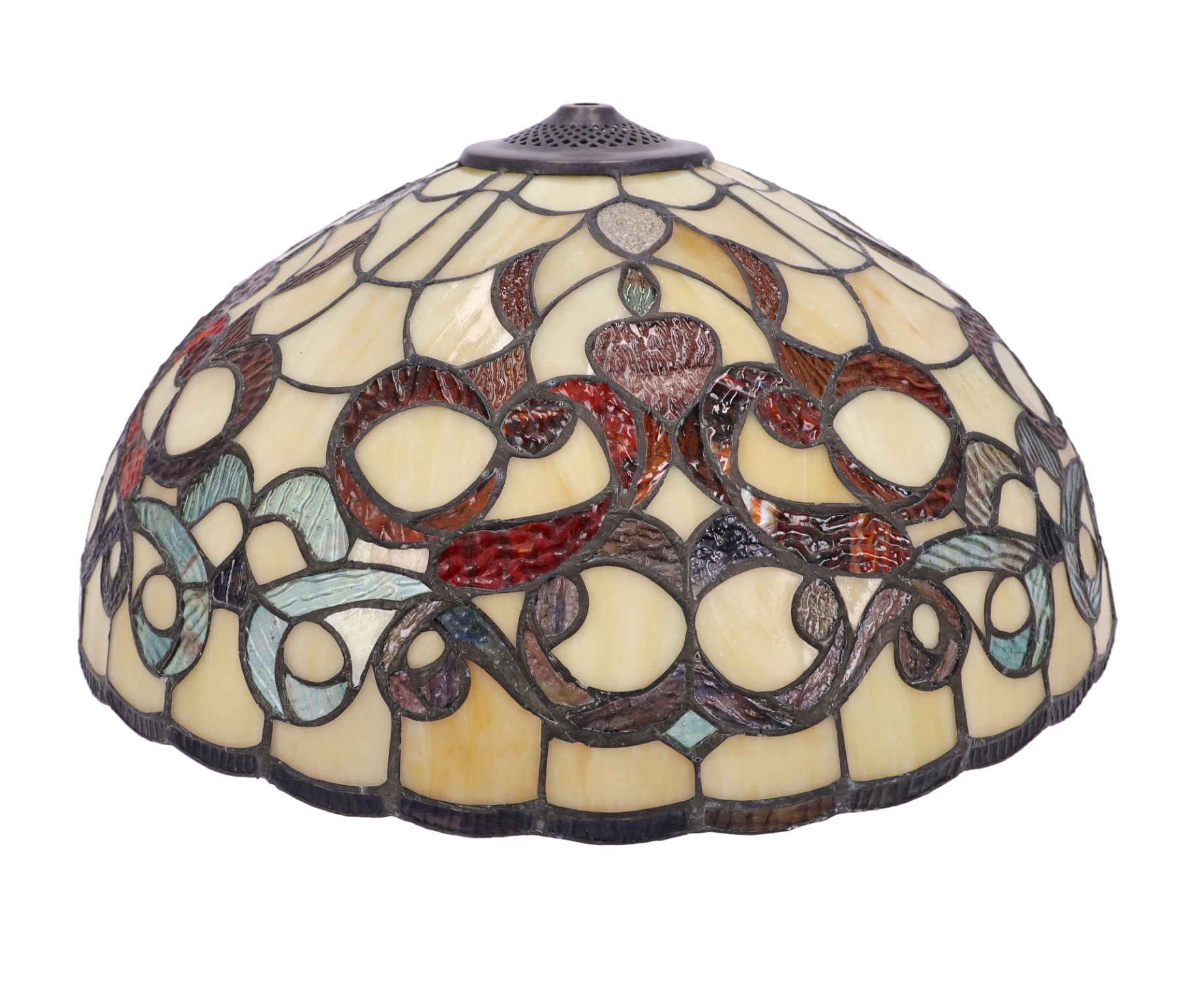 Vetro Paralume Tiffany 45 Cm Colorato Realizzato A Mano vetro-paralume-tiffany-45-cm-colorato-realizzato-a-mano
