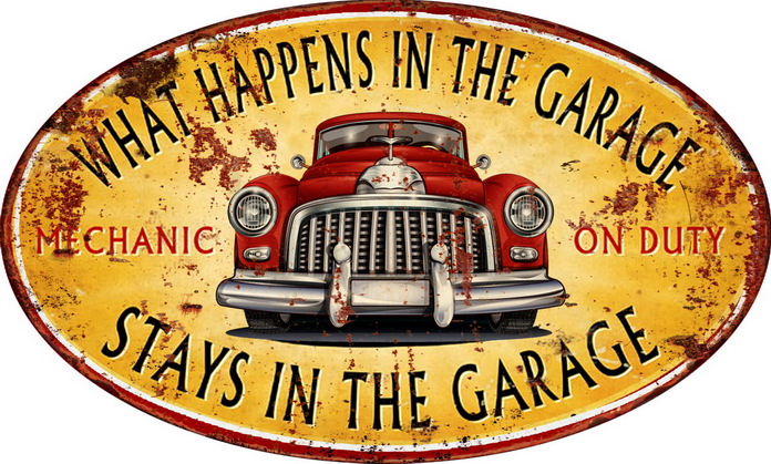 Nostalgic-Art Targa in metallo, Achtung – Gentlemen's Club 20x15 cm 26249