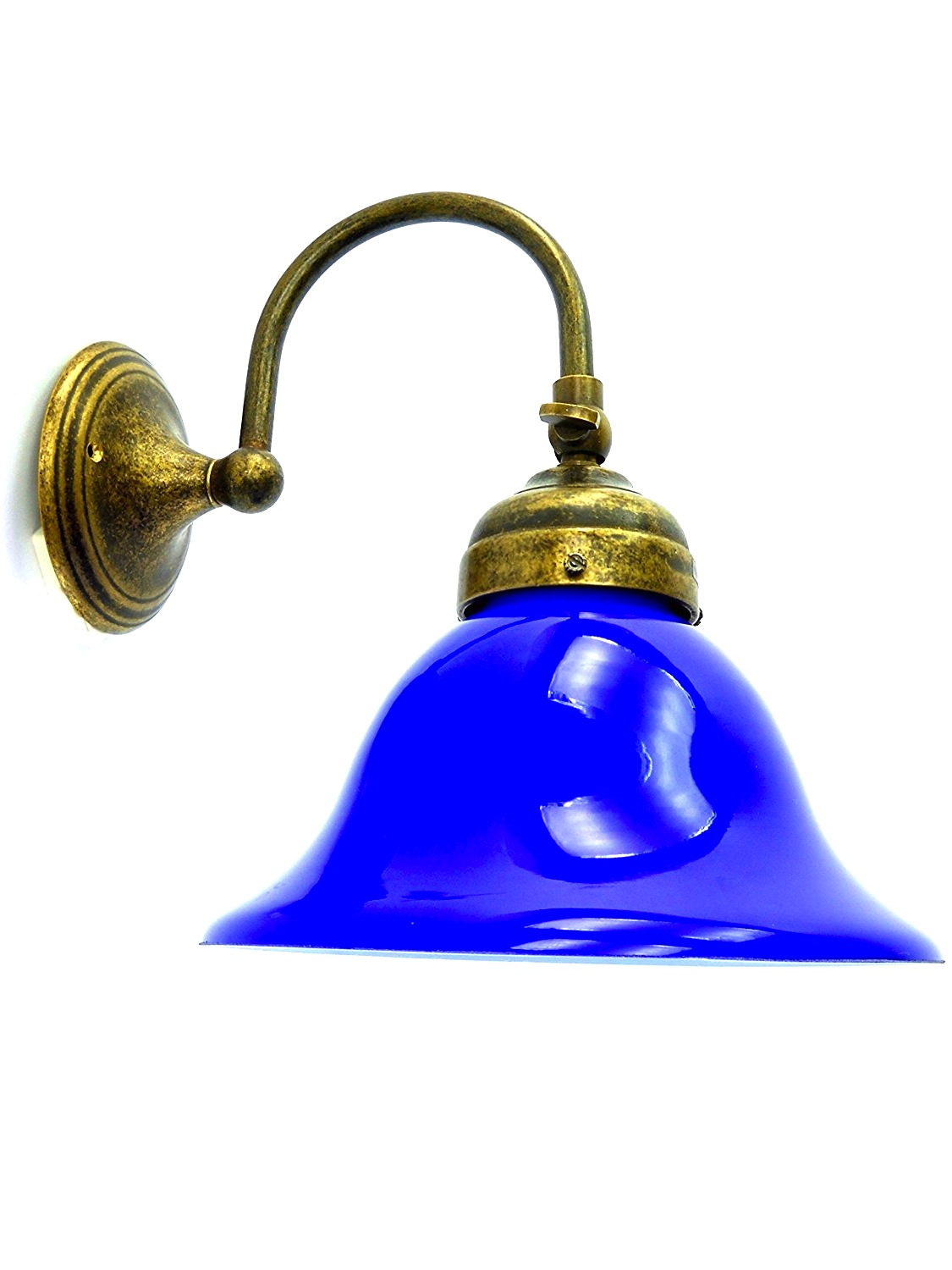 Applique classico Kris LED vetro granulare, in vetro, 25x46 cm, LUMICOM | Leroy Merlin