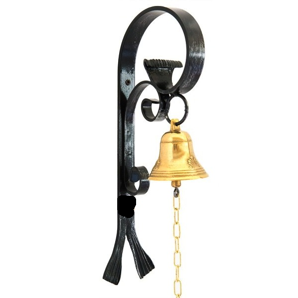 Campanello Da Tavolo In Ottone Arterameferro - Dama '700, Alto 10 Cm - Fatto A Mano In Italia