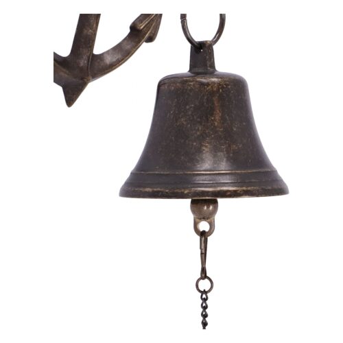 Lampada da parete in ottone lucido stile Nautico con Timone