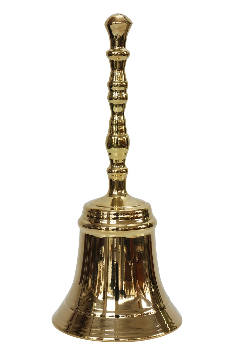Campana Campanella In Ottone Lucido Con Catenina Da Appendere