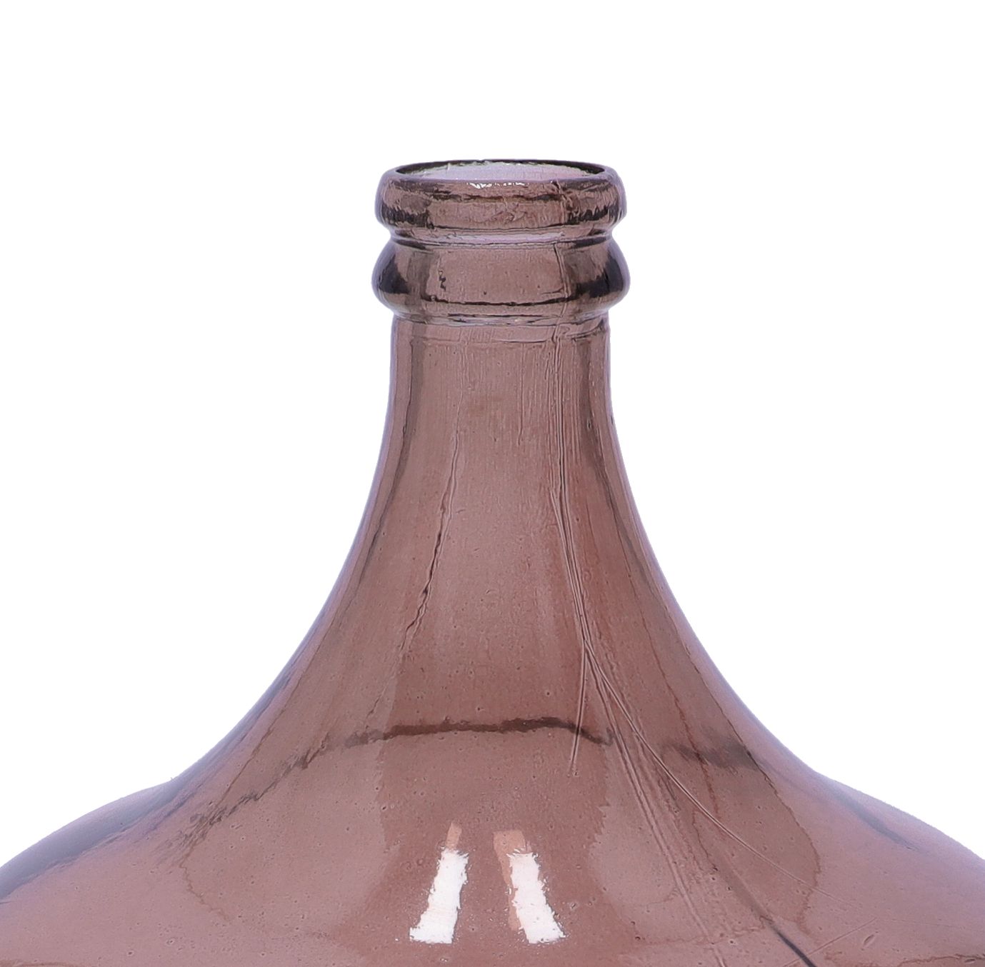 Complementi d'Arredo, Vaso damigiana in vetro 34 litri marrone