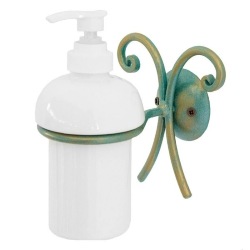 Portascopino per WC in ceramica - FT327 - IL Forgiato - in ferro