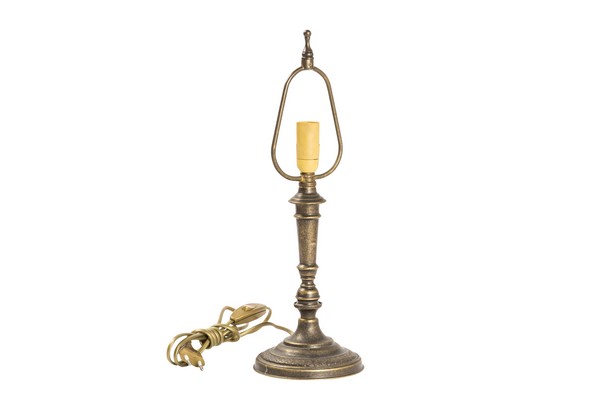 Base per lampada in ottone da tavolo modello impero altezza 40 cm