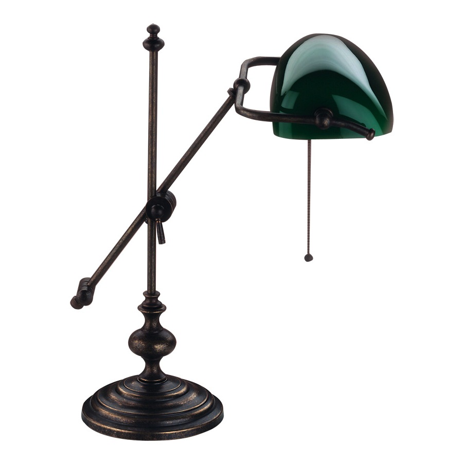 Vetro Di Ricambio Per Lampada Ministeriale Stile Banchiere - Verde Opalino - Diametro 19 Cm - Prodotto Made In Italy - 2