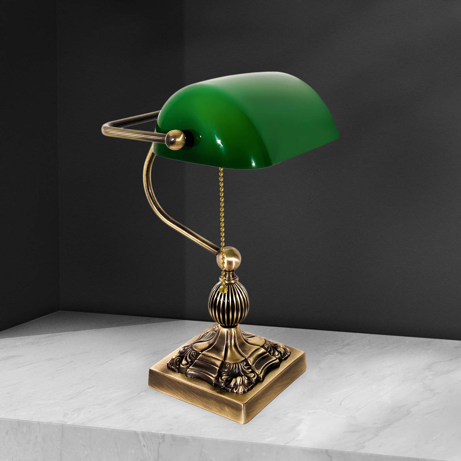 Green art deco lamp discount
