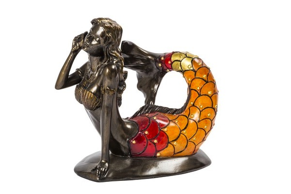 Lampada da tavolo in resina a forma di Sirena