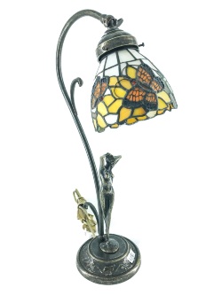lampada-da-tavolo-stile-liberty-con-girasoli-farfalle-in-ottone-brunito-arterameferro.JPG