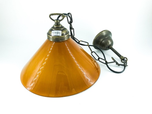 lampadario-ottone-campana-vetro-catena-arterameferro.JPEG