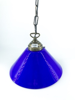 lampadario-ottone-cono-blu-arterameferro.JPEG