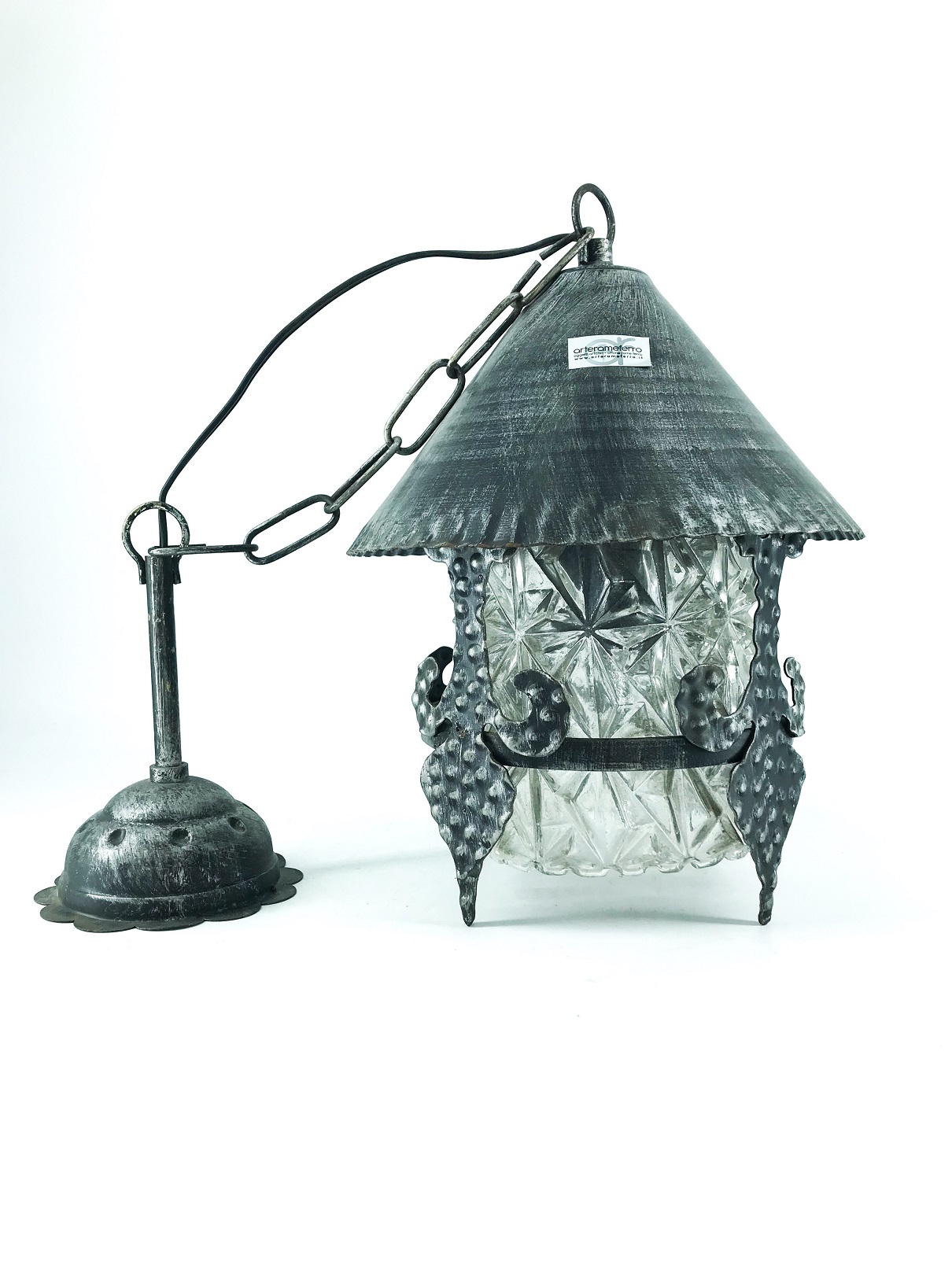Lampadario in ferro battuto IL 142 | Iron Art | Lavorazione Ferro Roma