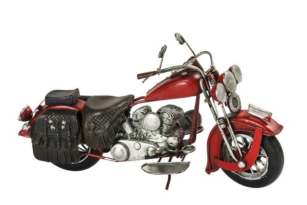 HOHXFYP Modello di Motocicletta in Metallo, Ruote Dinamiche della Collezione Moto in Ferro retrò con Parti Saldate a Mano, Figurina di Ornamento Artistico della Decorazione del Motore