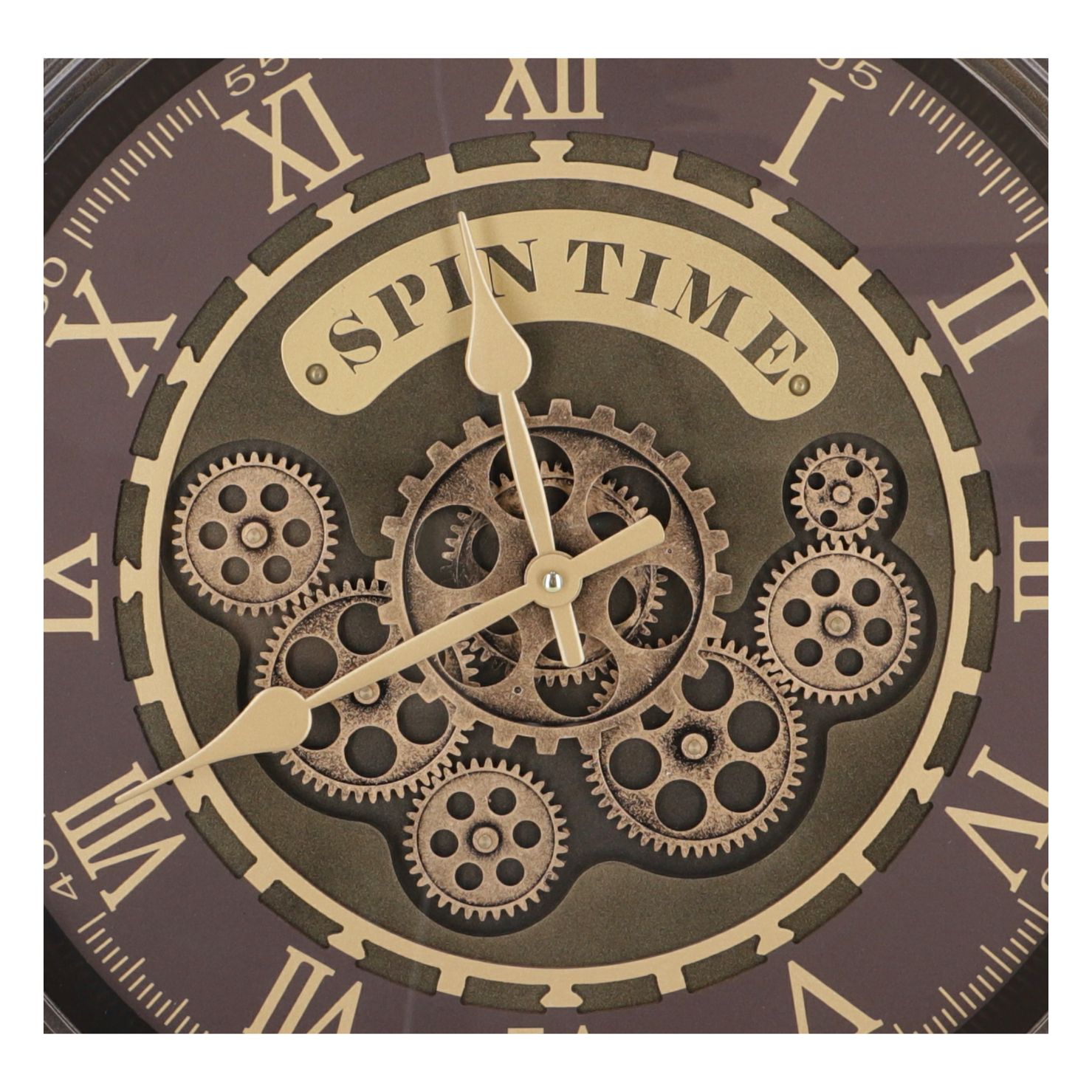 Vintage orologio da parete con numeri romani Foto stock - Alamy