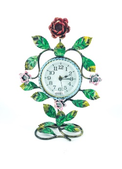 orologio-da-tavolo-ferro-rose-foglie-artigianale.JPEG