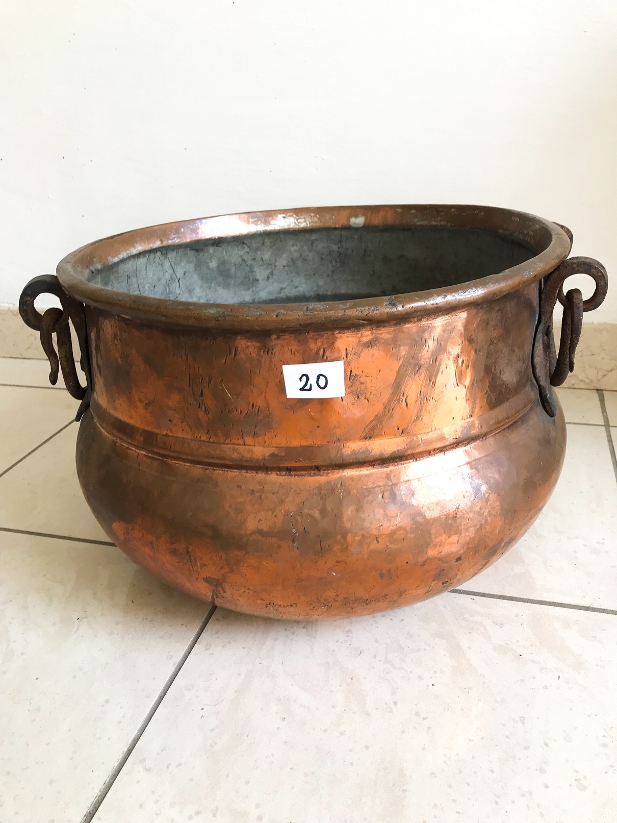 Portavaso da esterno rustico 66 h cm in polietilene ocra - Allicy