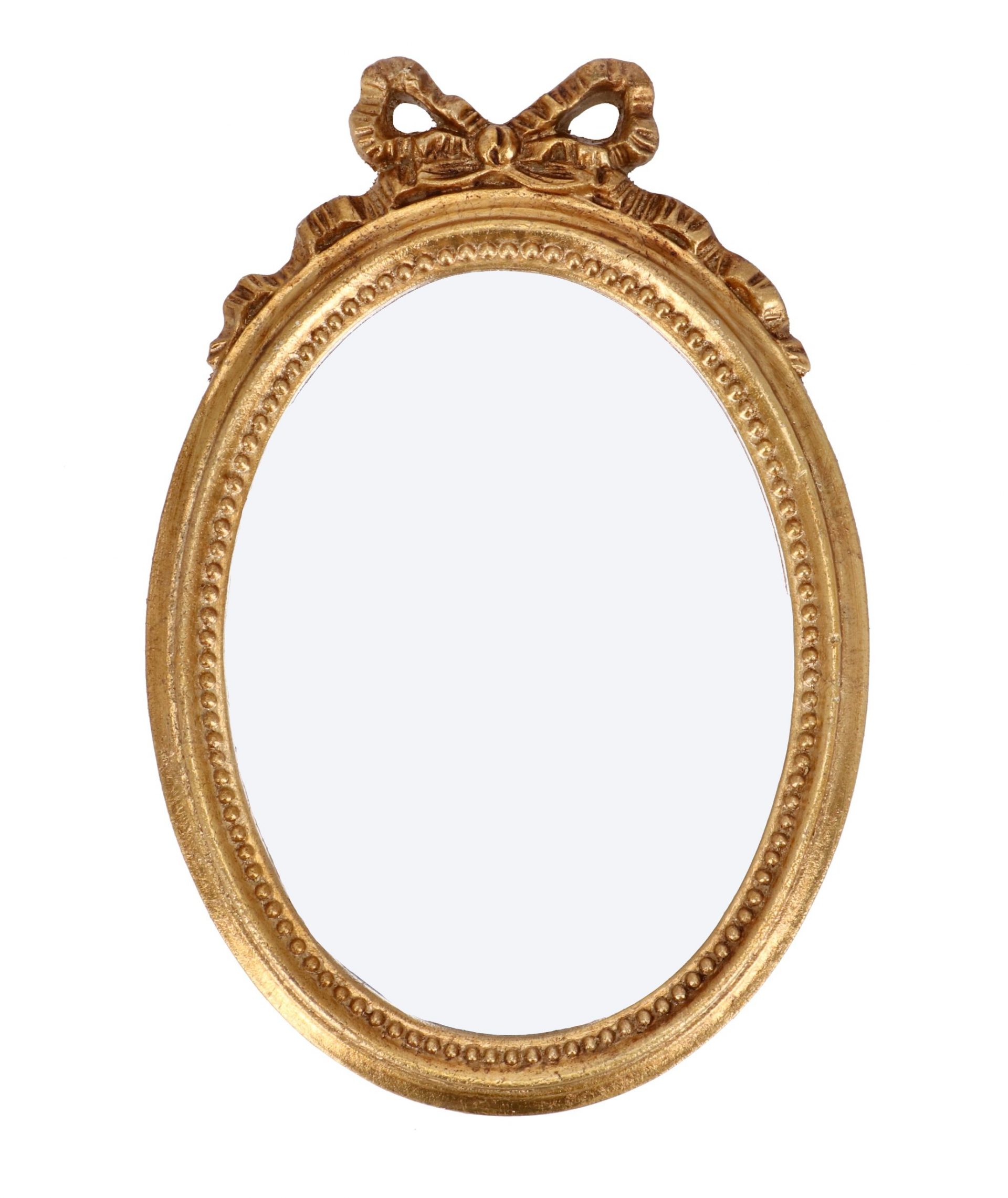 Specchio a muro gold fiocco