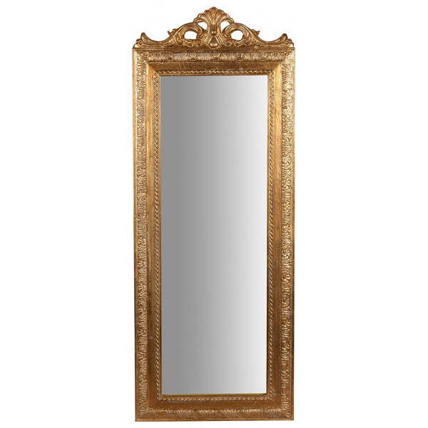 Specchio da parete in legno rettangolare stile impero