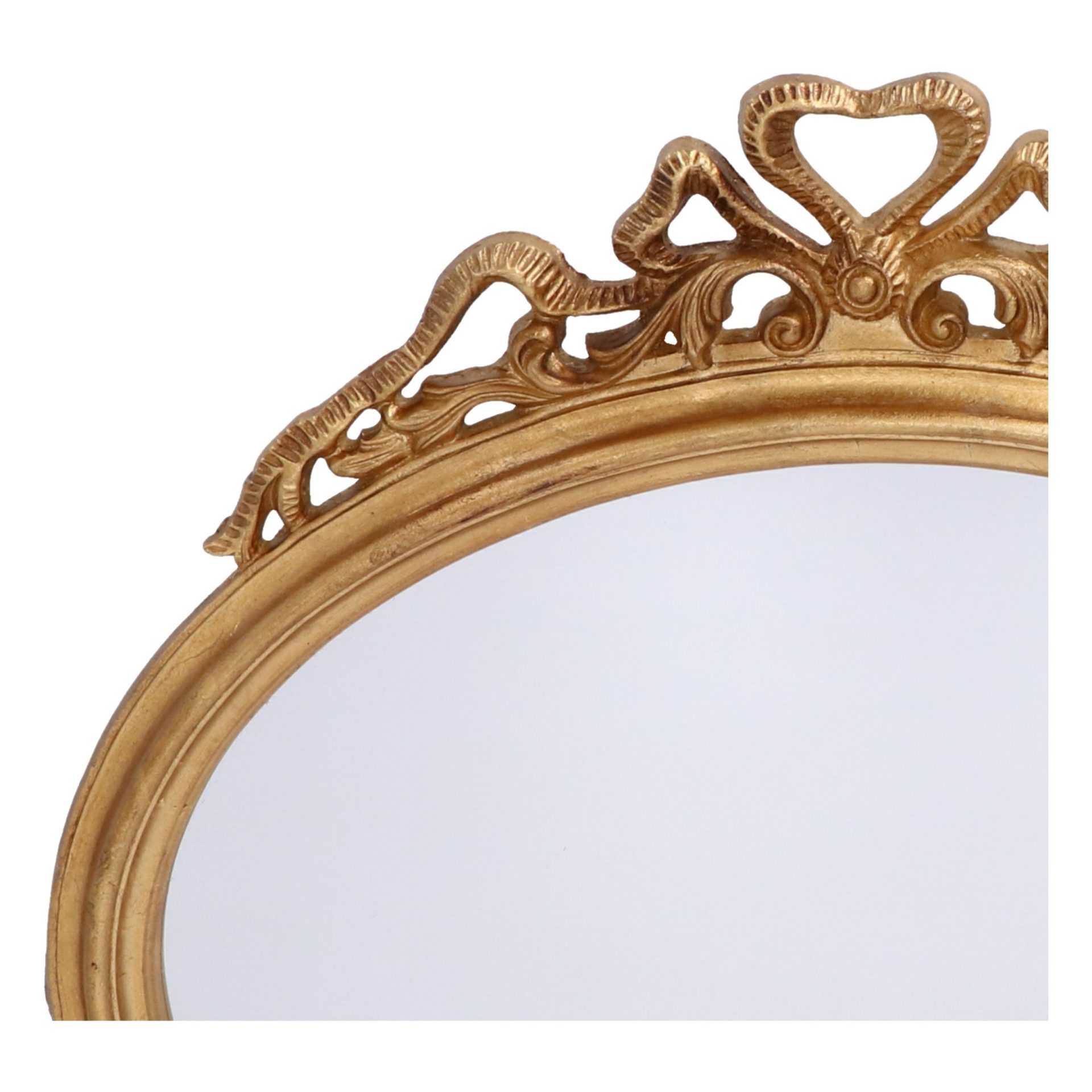 Specchio a muro gold fiocco